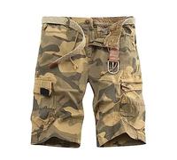 Saymany Kurze Hose Herren Stretch Sporthose Herren Kurz Kurze Hosen Herren Sommer Cargo Short Herren Herren-Shorts Kurze Hose Baumwolle Herren Kurze Cargo Hosen Männer Sommerschuhe Herren（1-Khaki,34