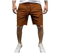 Saymany Kurze Sporthose Männer Kurze Hosen Herren Sommer Shorts Herren Sommer Kurze Hose Herren Stretch Radlerhose Herren Kurze Hose Herren Kurze Cargo Hosen Männer Herren Wanderhose Kurz（braun,XXL