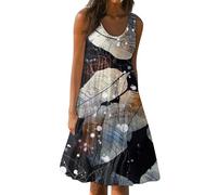 Saymany Sportkleidung Mädchen Kurz Leinenkleid Damen Strickkleider Damen Breiter Gürtel Damen Für Kleid Desigual Damen Kleid Prom Dress Lange Sommerkleider Blazerkleid(2-Black,XL)