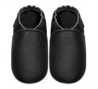 SAYOYO Krabbelschuhe Baby aus Echtleder rutschfeste Lauflernschuhe | Handgefertigt aus Weichem Echtleder Atmungsaktiv Barfußgefühl Einfach Anzuziehen Babys und Kleinkinder 0-36 Monate