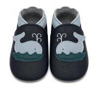 SAYOYO Krabbelschuhe Baby aus Leder Atmungsaktiv und rutschfest Baby Schuhe | Weiches Echtleder und rutschfeste Sohle Süße Lauflernschuhe und Baby Hausschuhe mit Tiermuster für Jungen und Mädchen
