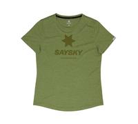 Saysky Damen Logo Combat T-Shirt grün S