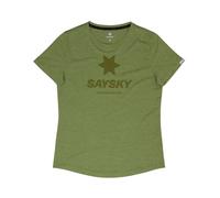 Saysky Damen Logo Combat T-Shirt XS grün