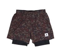 Saysky Herren Camo Pace 2 in 1 Shorts 5'' L bunt