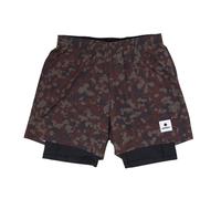 Saysky Herren Camo Pace 2 in 1 Shorts 5'' M bunt