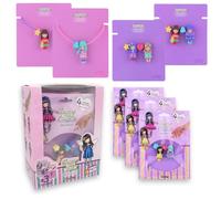 #sbabam Funny Box Santoro Gorjuss Bracelet, Armbänder für Mädchen mit Charm, 3 Taschen, Spielzeug für Kinder zum Zeitungskiosk, Armband für Mädchen, personalisierbar zum Anbringen an Federmäppchen,