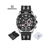 (SBB-Box) Luxusuhren für Herren, modisches Silikonband, militärische wasserdichte Sport-Chronographen-Quarz-Armbanduhr