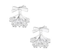 Sbshiouu Sweet Ballet Inspired Lace Skirt Ear Studs Bowknot Earrings Accessory Handmade Ear Accessories for Everyday Wear