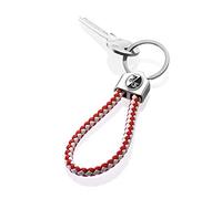 SC Freiburg Schlüsselanhänger - Schlaufe rot/weiß - Kordel Anhänger Keychain - Plus Lesezeichen Wir lieben Fußball
