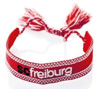 SC Freiburg Woven Armband mit Fransen rot-weiß Freundschaftsband | Band SCF
