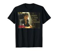 Scarface Tony Montana I Always Tell The Truth T-Shirt, Herren, Schwarz, 3XL