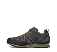 SCARPA Men's Crux Lightweight Suede Leather Approach Shoes for Hiking & Walking - Shark/Mustard - 10.5