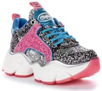 Scarpe donna Buffalo Binary C sneaker platform glitter pink/ silver/ multicolor DS24BF05 BN16360931 39