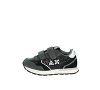 Scarpe Sun68 sneaker Girl's ally big glitter baby suede/ ecosuede nero Z25SU22 Z44417B 28