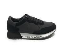 Scarpe U.S. Polo sneaker running Cleef 006A in pelle scamosciata/ tessuto black U25UP05 45