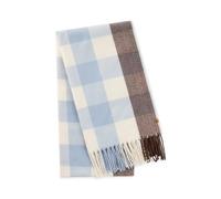 camel active - Weicher Schal mit Karo-Muster soft blue check - Gr. - OS