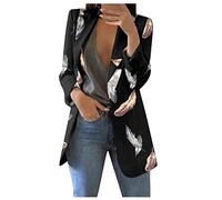 SCBFDI Coat Damen Oversize Festliche Coktail Mantel Langen Ärmeln Businesse | Woman Gestreiftes mit Reverskragen Slim Wanderbekleidung Festival Outfit