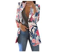 SCBFDI Coat Damen Oversize Festliche Coktail Mantel Langen Ärmeln Businesse | Woman Gestreiftes mit Reverskragen Slim Wanderbekleidung Festival Outfit