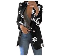 SCBFDI Coat Damen Oversize Festliche Coktail Mantel Langen Ärmeln Businesse | Woman Gestreiftes mit Reverskragen Slim Wanderbekleidung Festival Outfit
