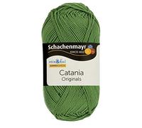 Schachenmayr 9801210-00212 Catania Strickgarn aus Baumwolle, Cotton, Kaki, 11.5 x 5.2 x 6 cm, 125 Meter
