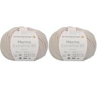 Schachenmayr 9807554-00203 Handstrickgarne, 100% Schurwolle, Leinen, onesize (Packung mit 2)