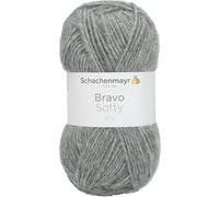 Schachenmayr 9807589-08295 Handstrickgarne, 100% Polyacryl, Hellgrau meliert, onesize