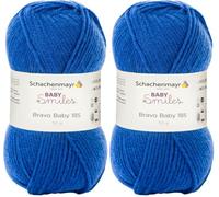 Schachenmayr Baby Smiles Bravo Baby 185 9801212-01052 jeans Handstrickgarn, Häkelgarn, Babygarn (Packung mit 2)