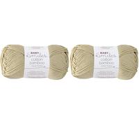 Schachenmayr Baby Smiles Cotton Bamboo, 9807370-01003, Farbe: Sand, 50g, Handstrickgarne (Packung mit 2)