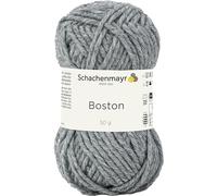 Schachenmayr Boston Hand Knitting Yarn, 50 g Medium Grey Mottled