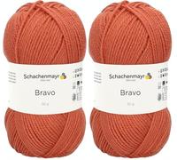 Schachenmayr Bravo 9801211-08027 lily Handstrickgarn, Häkelgarn (Packung mit 2)