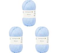 Schachenmayr Bravo 9801211-08363 glacier Handstrickgarn, Häkelgarn (Packung mit 3)