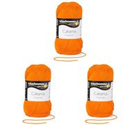 Schachenmayr Catania, 50G orange Handstrickgarne (Packung mit 3)
