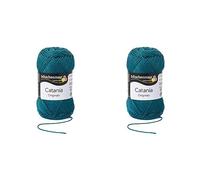 Schachenmayr Catania, 50G petrol Handstrickgarne (Packung mit 2)