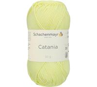 Schachenmayr Catania 9801210-00100 mimose Handstrickgarn, Häkelgarn, Baumwolle
