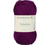 Schachenmayr Catania 9801210-00128 fuchsia Handstrickgarn, Häkelgarn, Baumwolle