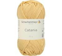 Schachenmayr Catania 9801210-00206 honig Handstrickgarn, Häkelgarn, Baumwolle