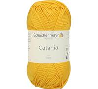 Schachenmayr Catania 9801210-00208 Sonne Handstrickgarn, Häkelgarn, Baumwolle