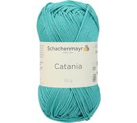 Schachenmayr Catania 9801210-00253 jade Handstrickgarn, Häkelgarn, Baumwolle, 11,5 x 5,2 x 6 cm