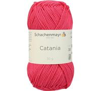Schachenmayr Catania 9801210-00256 himbeer Handstrickgarn, Häkelgarn, Baumwolle