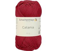 Schachenmayr Catania 9801210-00258 erdbeer Handstrickgarn, Häkelgarn, Baumwolle