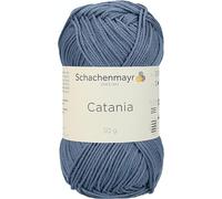 Schachenmayr Catania 9801210-00269 graublau Handstrickgarn, Häkelgarn, Baumwolle
