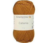 Schachenmayr Catania 9801210-00383 Zimt Handstrickgarn, Häkelgarn, Baumwolle