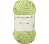 Schachenmayr Catania 9801210-00392 gelbgrün Handstrickgarn, Häkelgarn, Baumwolle
