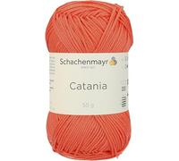 Schachenmayr Catania 9801210-00410 koralle Handstrickgarn, Häkelgarn, Baumwolle