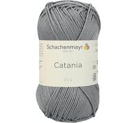 Schachenmayr Catania 9801210-00435 rauchgra Handstrickgarn, Häkelgarn, Baumwolle, rauchgrau