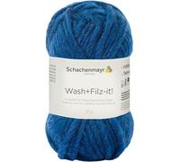 Schachenmayr Filzgarne Wash+Filz-It!, 50G Indigo, 14 x 7.5 x 7 cm, 9812942-00025