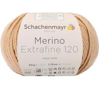 Schachenmayr Handstrickgarne Merino Extrafine 120, 50G Camel, 10 x 10 x 7 cm, 9807552-00105