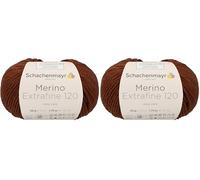 Schachenmayr Merino Extrafine 120, 50G Kupfer Handstrickgarne (Packung mit 2)