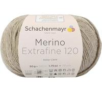 Schachenmayr Merino Extrafine 120 9807552-00106 beige meliert Handstrickgarn, Schurwolle