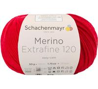 Schachenmayr Merino Extrafine 120 9807552-00131 kirsche Handstrickgarn, Schurwolle